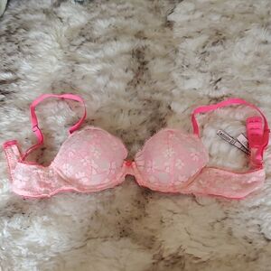 Victoria's Secret Pink Floral Lace Bra